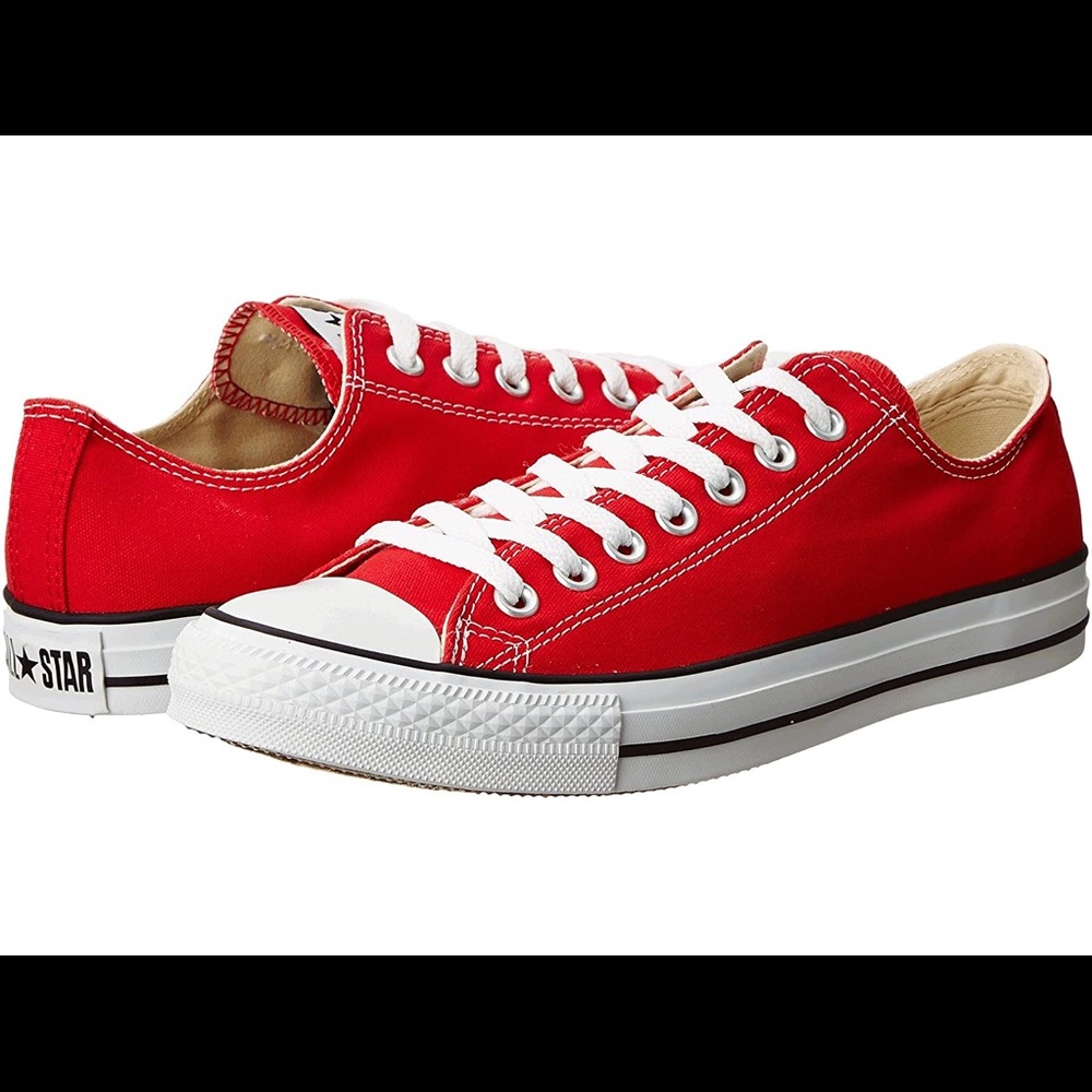 Chuck Taylor All Star Red Converse Unisex Low Top